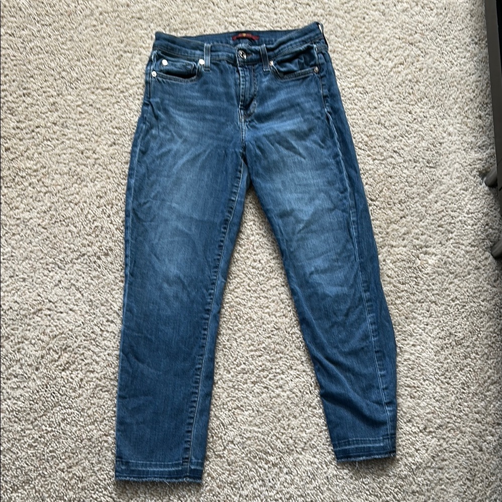 7 for All Mankind Blue Denim Jeans